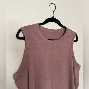 Lululemon Classic Fit Cotton Blend Tank Top in Twilight Rose